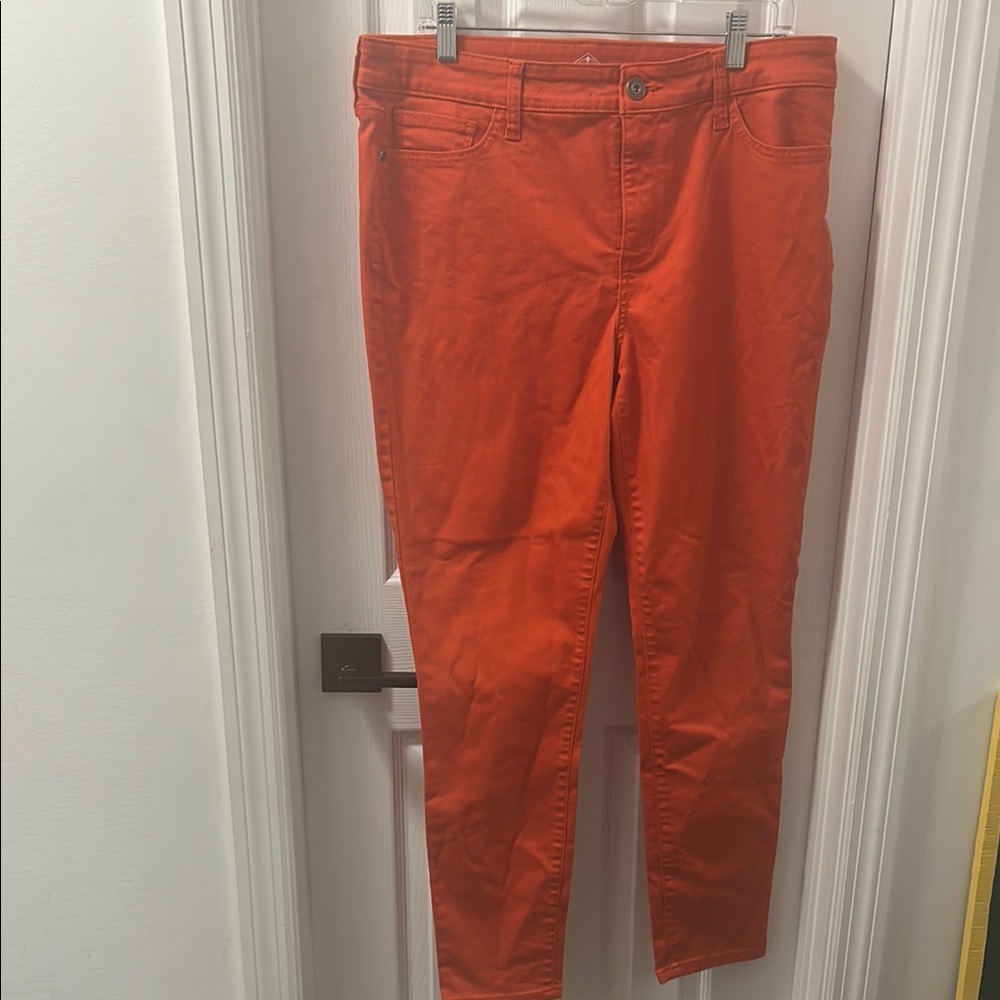 St. John's Bay Fiery Orange Skinny Leg Pants